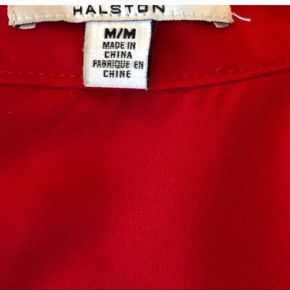 Halston sleeveless choker top with keyhole. - Picture 3 of 6